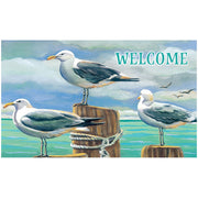 Seagull Pilings Door Mat