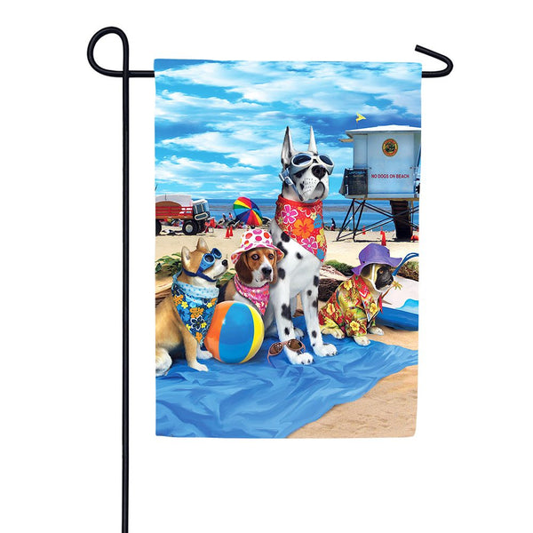 Dogs in the Beach Garden Flag