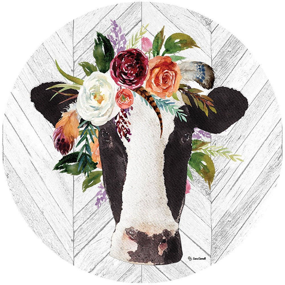Custom Decor Accent Magnet - Boho Cow