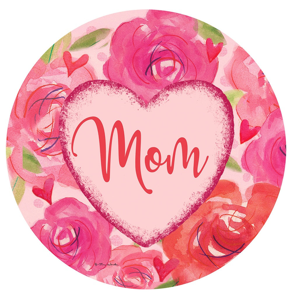 Custom Decor Accent Magnet - Mom Heart