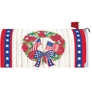 Flag Wreath Mailbox Cover