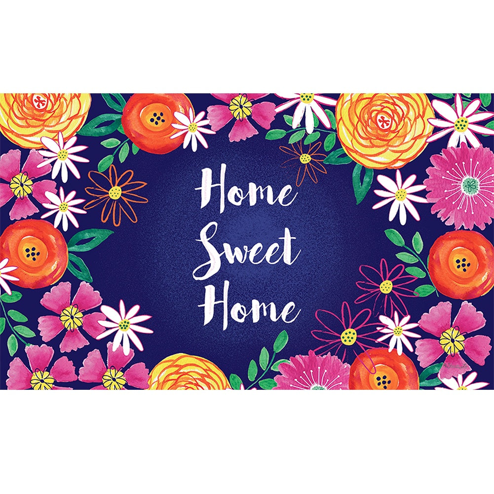 Burst of Flowers Door Mat