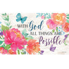 With God Door Mat