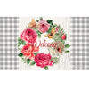 Rose Wreath Door Mat