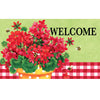 Geranium Gingham Door Mat