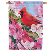 Cardinal Flowers House Flag