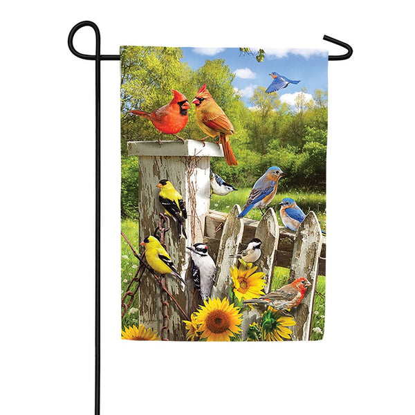 Sunflower Fence Garden Flag