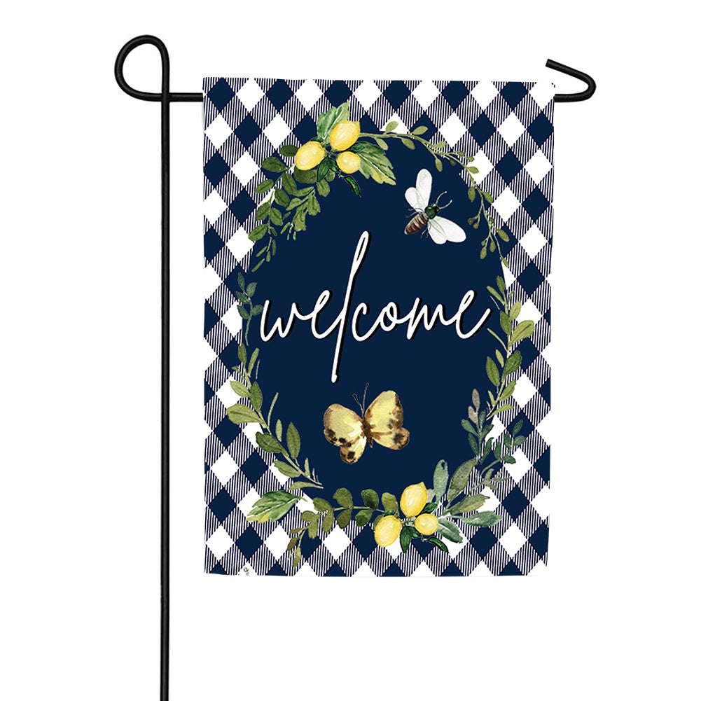 Lemon Welcome Garden Flag