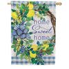 Lemon Wreath House Flag