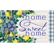 Lemon Wreath Door Mat