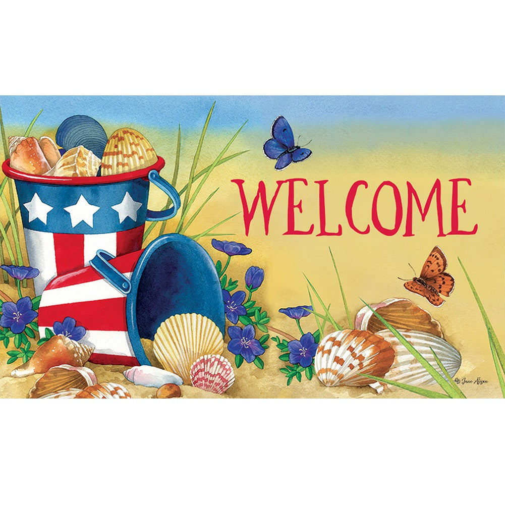 Beach Pails Door Mat