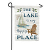 Lake Happy Place Garden Flag