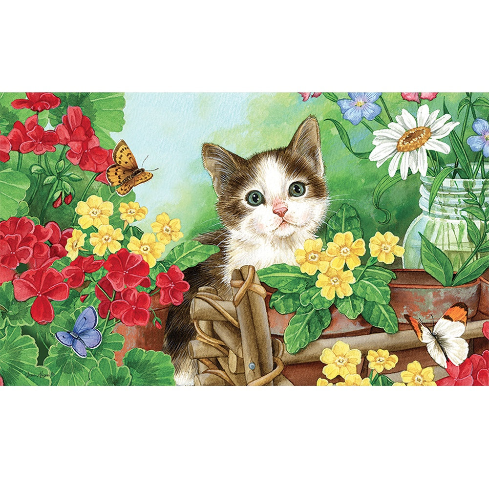 Garden Cat Door Mat