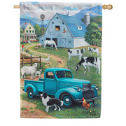 Farm Truck House Flag