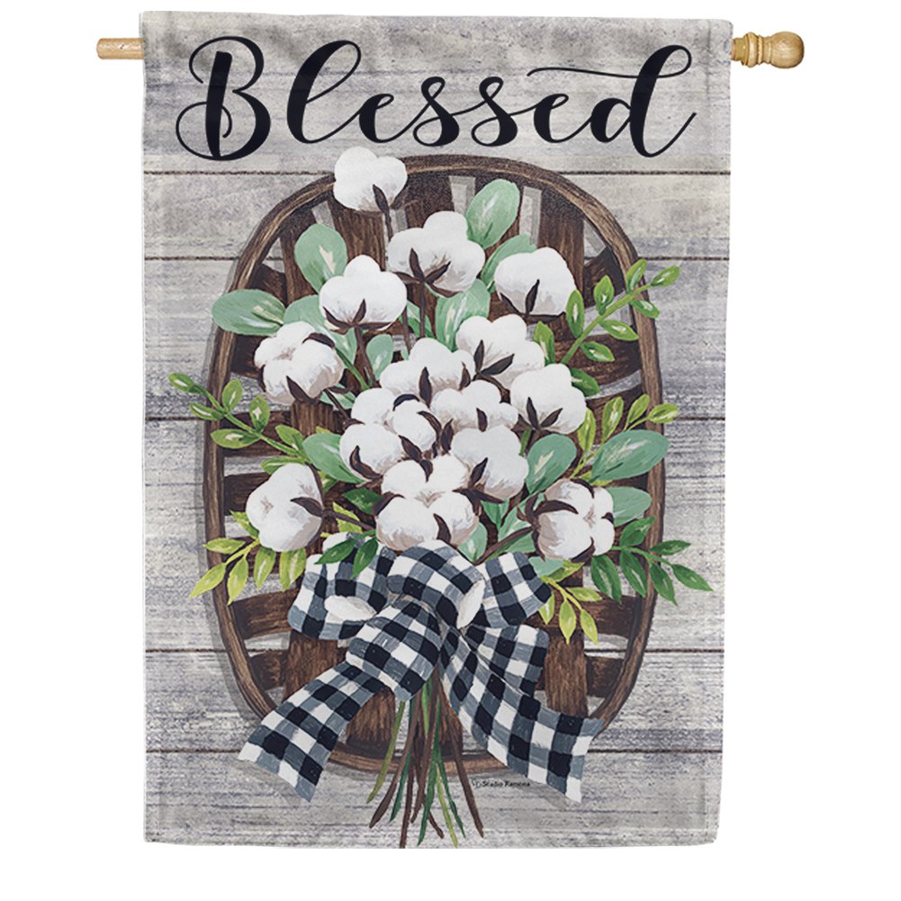 Cotton Basket House Flag