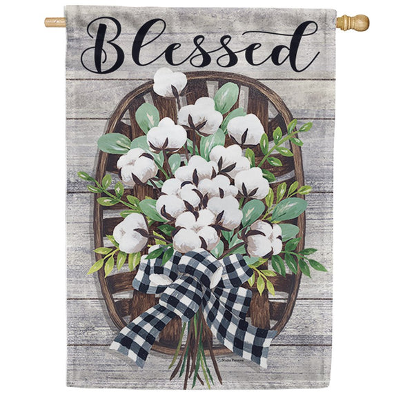 Cotton Basket House Flag