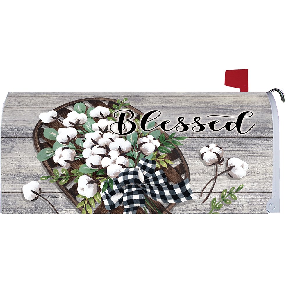 Cotton Basket Mailbox Cover