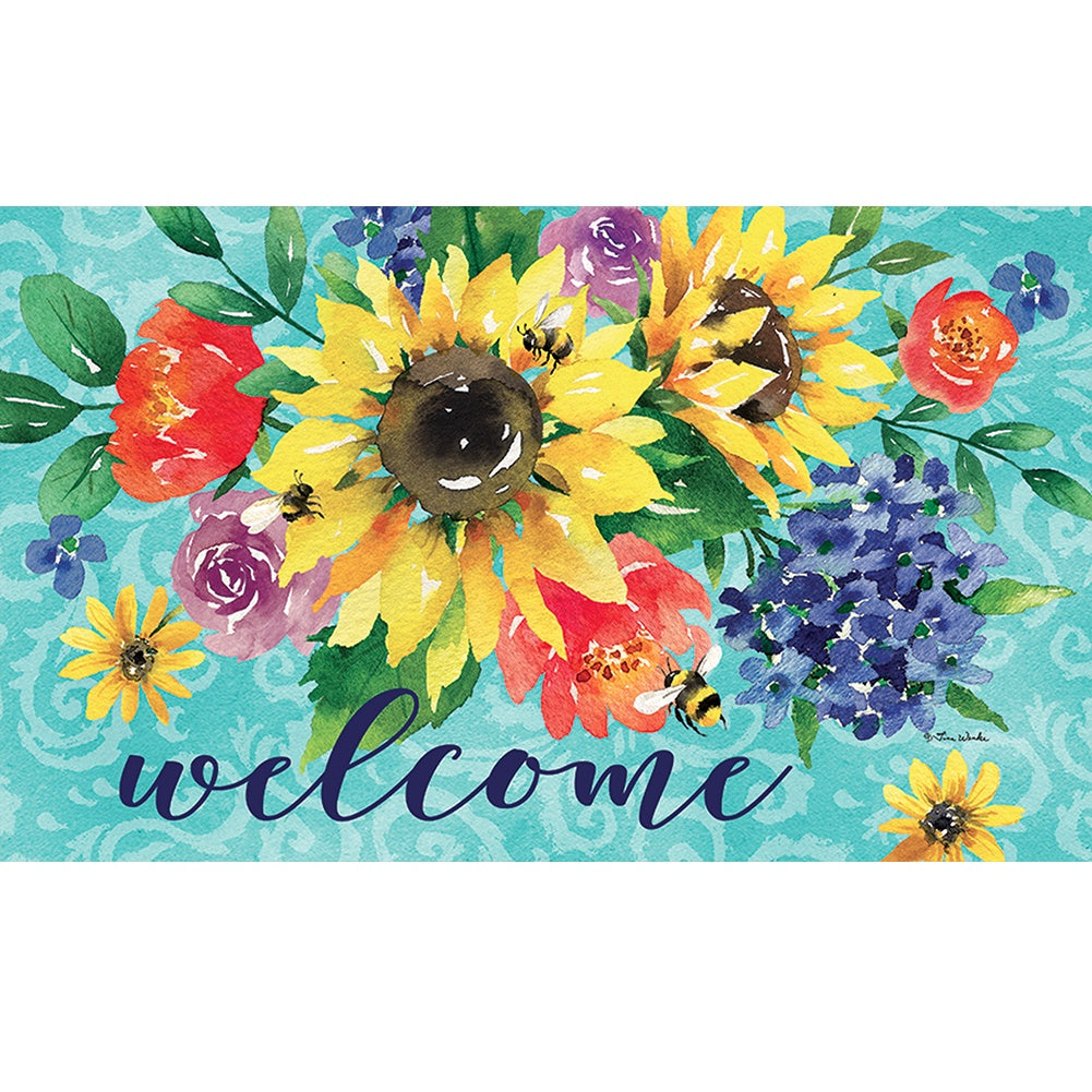 Summer Bouquet Door Mat