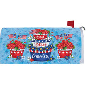 Patriotic Planter Mailbox Cover