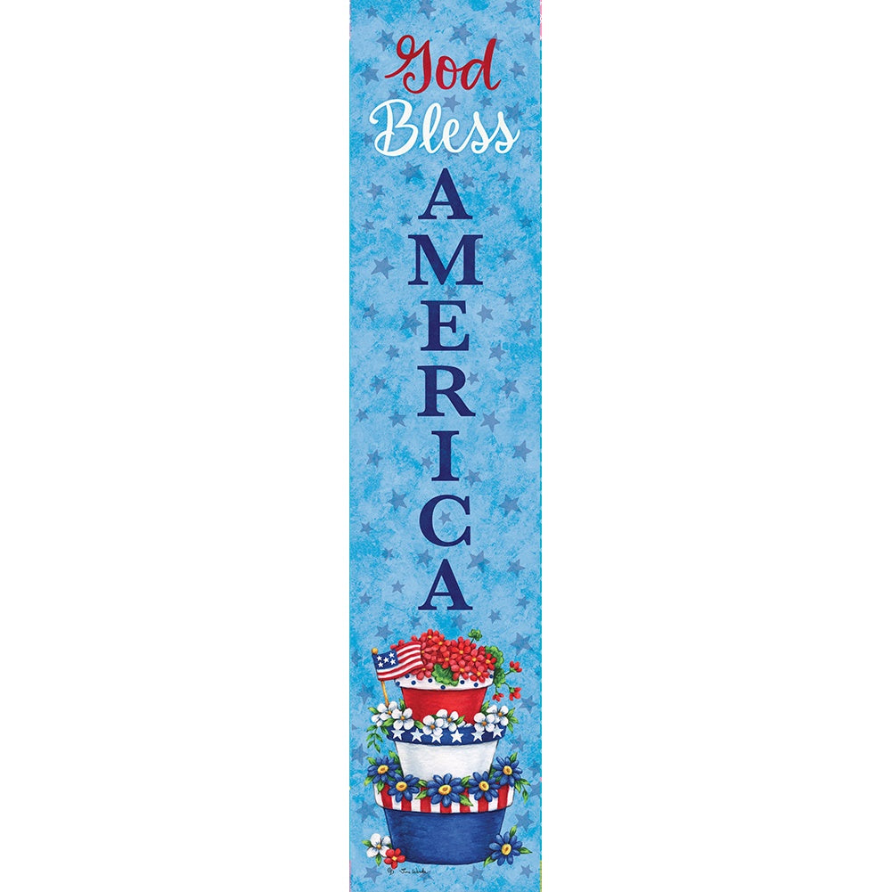 Custom Decor Yard Expression - Patriotic Planter