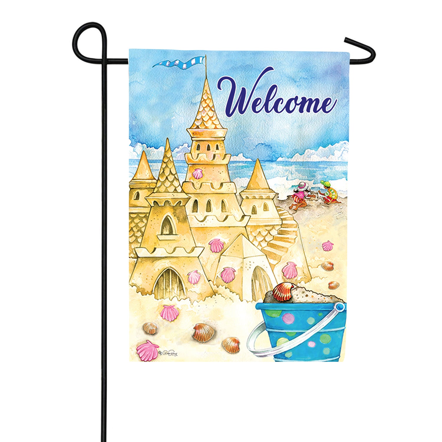 Sand Castle Garden Flag