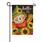 Sunflower Scarecrow Garden Flag