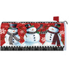 Snowman on Red Mailbox Cover