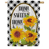 Sunflower Check House Flag