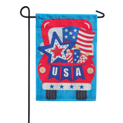 USA Truck Applique Garden Flag