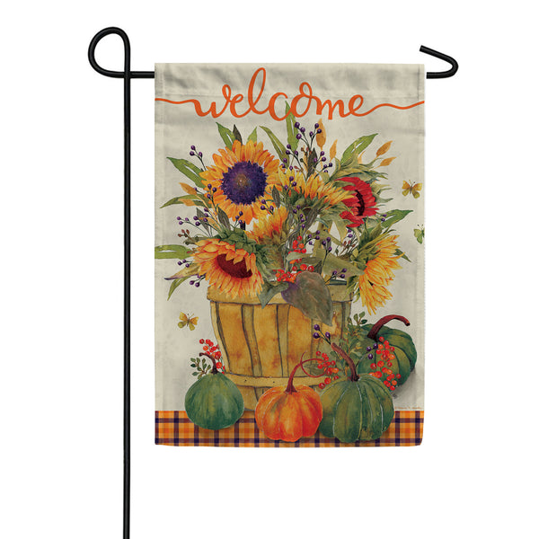 Sunflower Basket Garden Flag