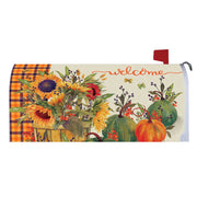 Sunflower Basket Mailbox Cover