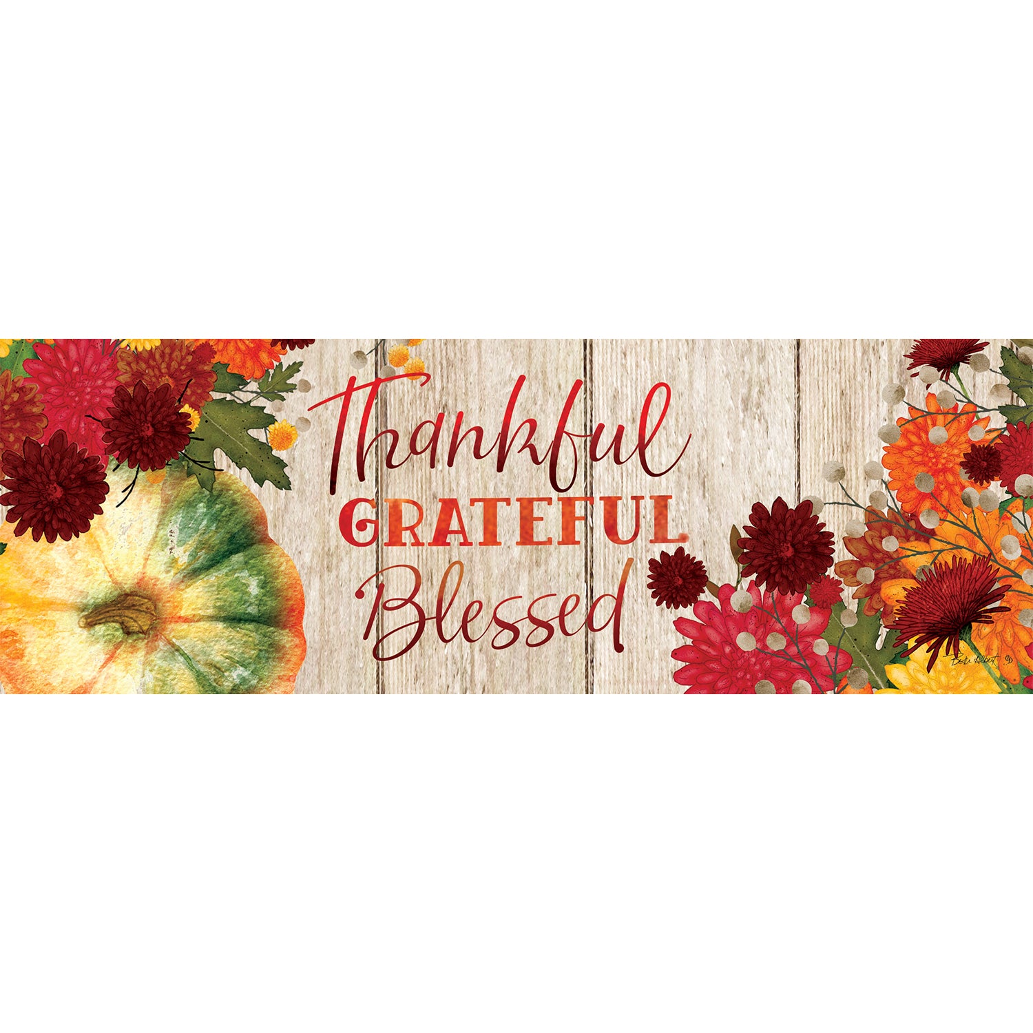 Custom Decor Signature Sign - Thankful Mums