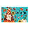 Pumpkin Gnome Door Mat