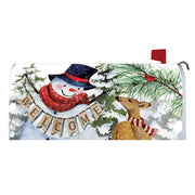 Deer Snowman Mailbox Cover