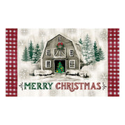 Christmas Barn Door Mat