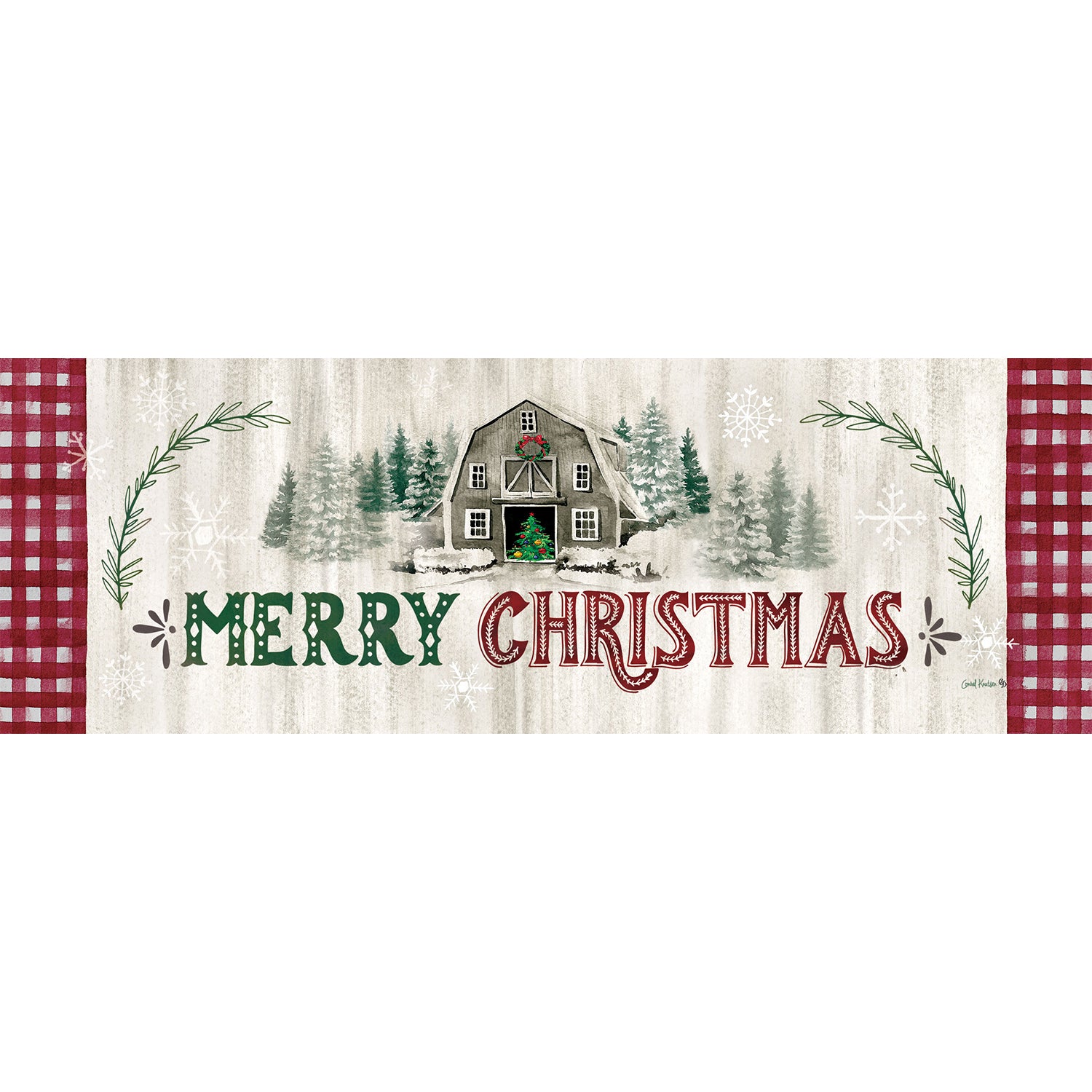 Custom Decor Signature Sign - Christmas Barn