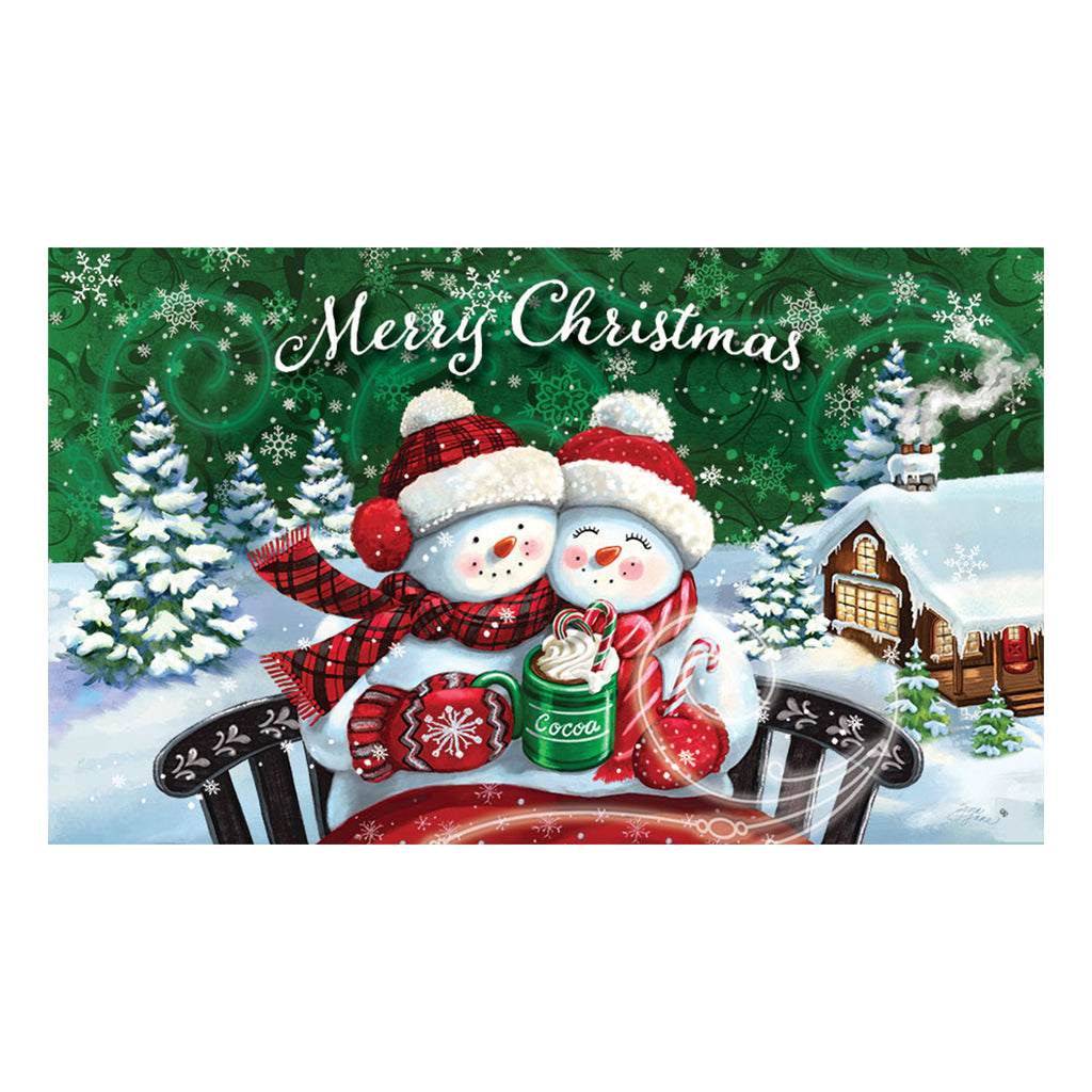 Cocoa Couple Door Mat
