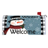 Black & White Snowman Mailbox Cover