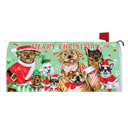 Christmas Dogs Mailbox Cover