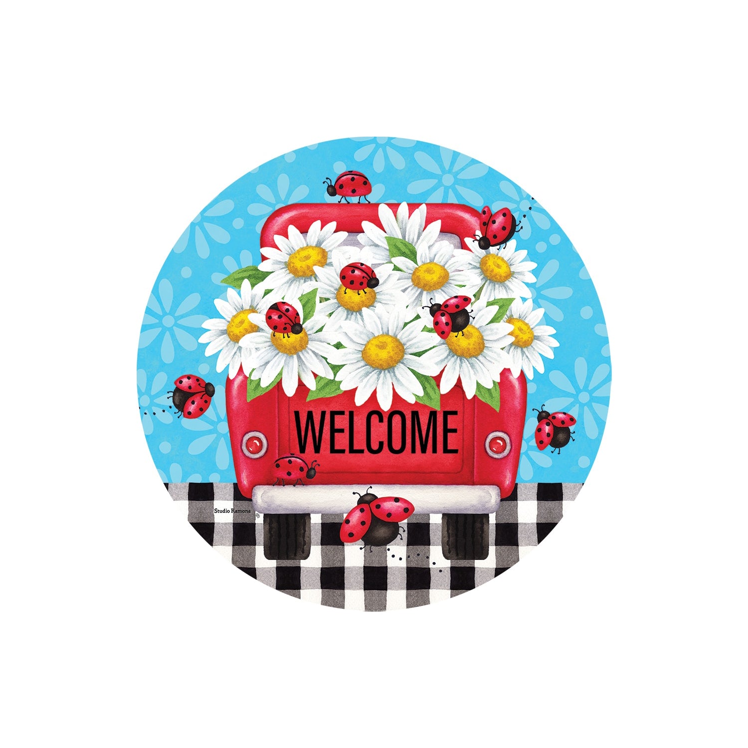Custom Decor Accent Magnet - Daisy Truck