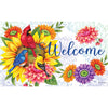 Birds & Flowers Door Mat