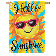 Hello Sunshine House Flag