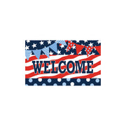 Patriotic Patterns Door Mat