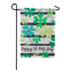 Clover Toss Applique Garden Flag