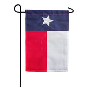 Evergreen Applique Garden Flag -  Texas State