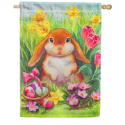 Evergreen Bunny Whisker Suede House Flag