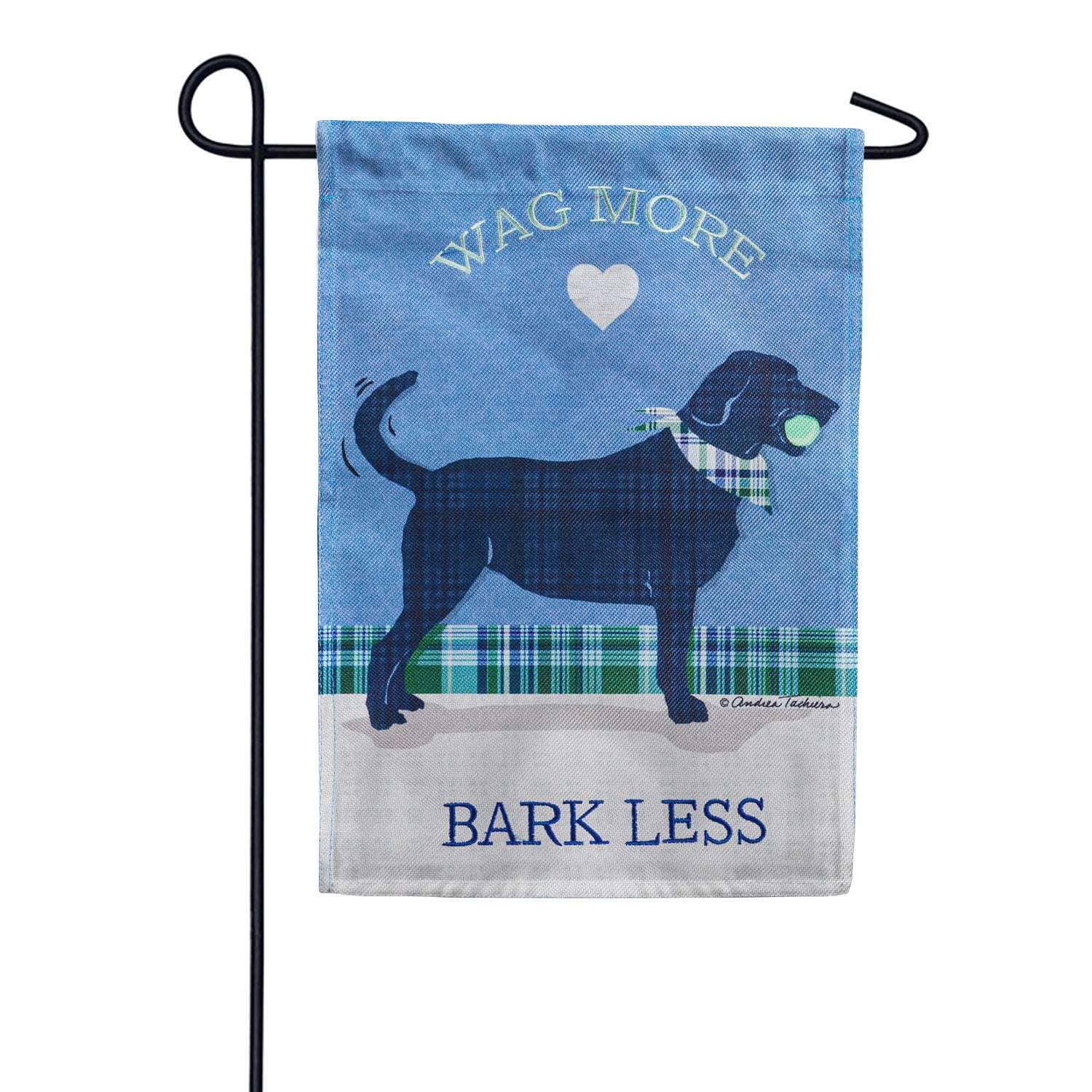Evergreen Wag More, Bark Less Burlap Garden Flag