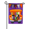 Evergreen Burlap Garden Flag - Trunk or Treat