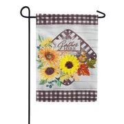 Evergreen Burlap Garden Flag - Fall Tobacco Basket