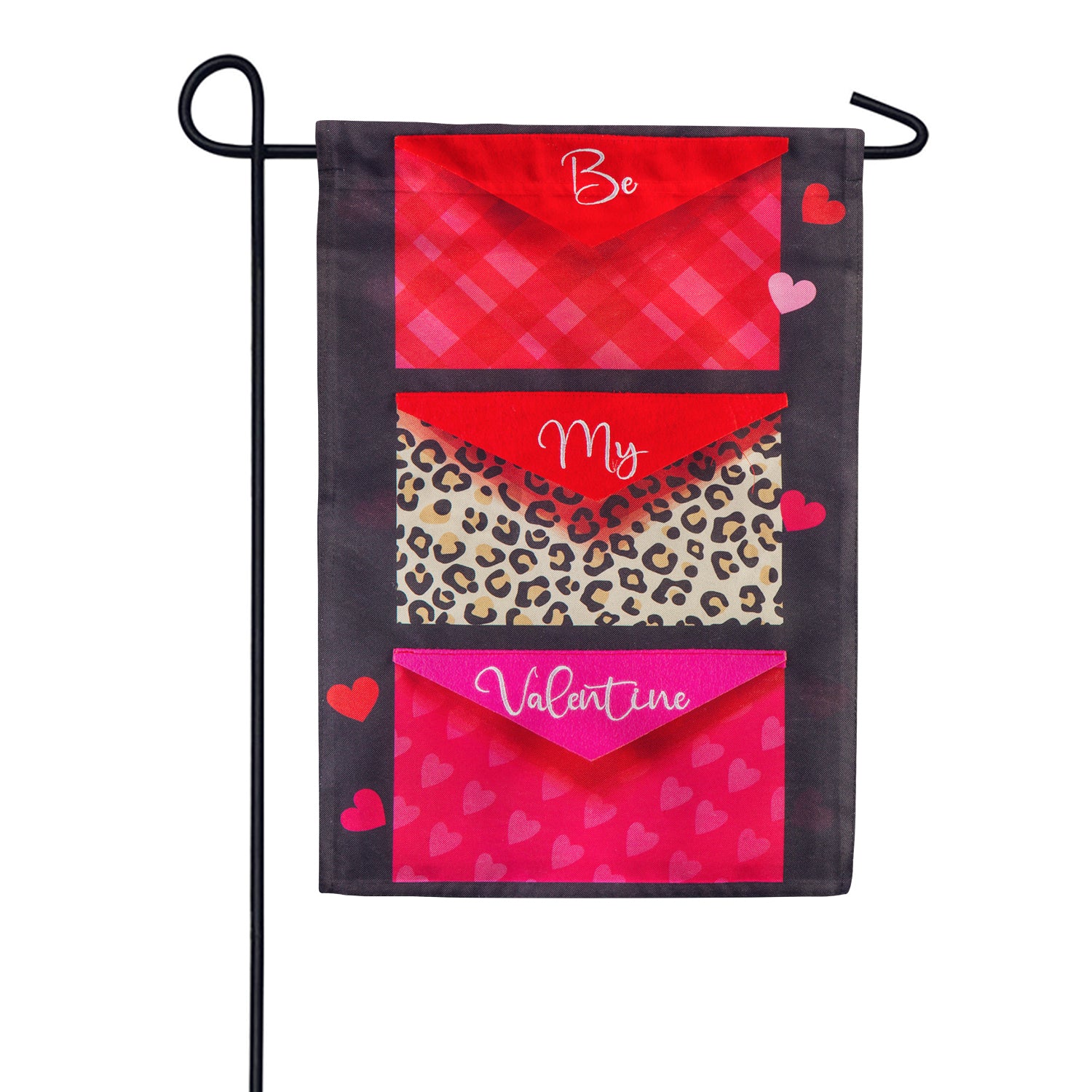 Evergreen Love Notes Linen Garden Flag